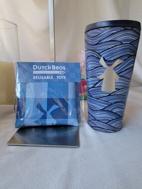 Dutch Bros Tumbler 24oz & Reusable Tote